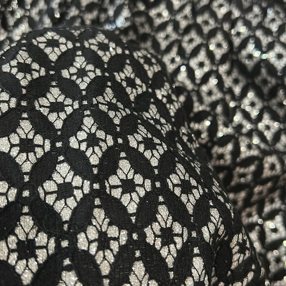 Bar 111 Fit&Flare Black&Silver Strappy tank dress Size S Formal Holiday Y2K - Picture 5 of 5